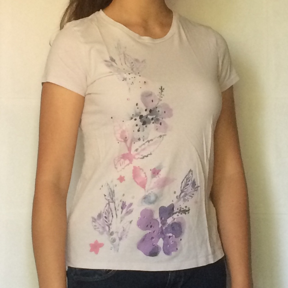 Purple Floral Shirt